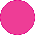 Removable Round Color Inventory Labels, DL612K, 1 1/2" Diameter, Fluorescent Pink, Pack Of 500