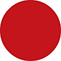 Tape Logic® Removable Round Color Inventory Labels, DL615A, 4", Red, Pack Of 500 1 thumbnail image