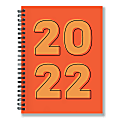TF Publishing Weekly/Monthly Planner, 8" x 6-1/2", Orange Year, January To December 2022 1 thumbnail image