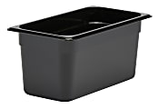 Cambro Camwear GN 1/3 Size 6" Food Pans, 6”H x 7”W 12-3/4”D, Black, Set Of 6 Pans 1 thumbnail image