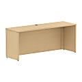 Bush Business Furniture 300 Series Desk, 72"W, Natural Maple, Premium Installation