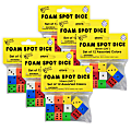 Koplow Games Foam Dice, 5/8", Assorted Colors, 12 Dice Per Pack, Set Of 6 Packs 1 thumbnail image