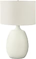 Monarch Specialties Myra Table Lamp, 26”H, Ivory/Cream