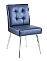 Office Star™ Avenue Six Amity Tufted Dining Chair, Sizzle Azure/Silver