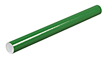 Office Depot® Brand Color Mailing Tubes With Plastic Endcaps, 2" x 6", Green, Pack Of 50 1 thumbnail image