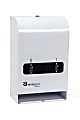 Hospeco EvoGen® No-Touch Dual Pad/Tampon Metal Dispenser, EVNT4, 19-1/2"H x 8-3/4"W, White 1 thumbnail image