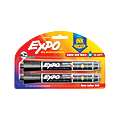 EXPO® Dry-Erase Markers With Ink Indicator, Chisel Tip, Black, Pack Of 2
