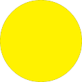 Tape Logic® Removable Round Color Inventory Labels, DL615L, 4", Fluorescent Bright Yellow, Pack Of 500 1 thumbnail image