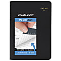 2024 AT-A-GLANCE® Daily Appointment Book Planner, 5" x 8", Black, January To December 2024, 7020705