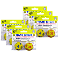 Koplow Games 2-Piece Time Dice Set, Yellow (AM), Pack Of 6 Sets