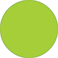 Tape Logic® Removable Round Color Inventory Labels, DL614J, 3", Fluorescent Green, Pack Of 500 1 thumbnail image