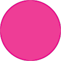 Tape Logic® Removable Round Color Inventory Labels, DL614K, 3", Fluorescent Pink, Pack Of 500 1 thumbnail image