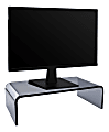 Realspace® Lucenti Acrylic Monitor Stand, 4"H x 15"W x 7-1/2"D, Translucent Black 1 thumbnail image