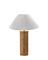 Adesso Marta Table Lamp, 25-1/2”H, White Shade/Natural Base 1 thumbnail image