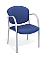 OFM Danbelle Series Contract Reception Chair, Ocean Blue/Silver