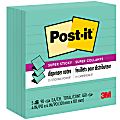 Post-it® Super Sticky Pop-up Lined Notes Refills, 4" 4", Aqua, Pack of 5 1 thumbnail image