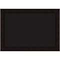 Amanti Art Liquid Chalk Marker Board, 30” x 42”, Black, Portico Espresso Brown Wood Frame