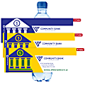 Custom Printed 1, 2 or 3 Color Water Bottle Labels, Rectangle, 3” x 8-3/4”, Box Of 250 Labels