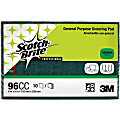 Scotch-Brite General-Purpose Scouring Pads - 6" Width x 9" Length - 60/Carton - Synthetic Fiber - Green
