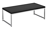 Ave Six Wall Street Table, Coffee, Rectangular, Black/Chrome