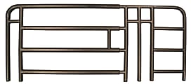 Medline Full Rails For Home Care Beds, 4-Bar, Brown, Pair Of 2 1 thumbnail image
