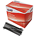 Genuine Joe Plastic Stirrers - 5.5" Length - Plastic, Polypropylene - 1000 / Box - Black