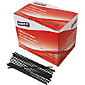 Genuine Joe Plastic Stirrers - 5.5" Length - Plastic, Polypropylene - Black - 1000 / Box 1 thumbnail image