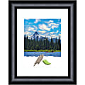 Amanti Art Rectangular Wood Picture Frame, 14” x 17” With Mat, Steinway Black Scoop 1 thumbnail image