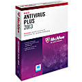 McAfee® AntiVirus Plus 2013, 1-User, Traditional Disc