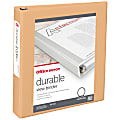 Office Depot® Durable View Binder, 1-1/2" Round Rings (275 Sheet Capacity), Peach, 1 Binder 1 thumbnail image