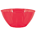 Amscan 2-Quart Plastic Bowls, 3-3/4" x 8-1/2", Apple Red, Set Of 8 Bowls 1 thumbnail image