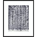 Amanti Art Pine Forest In The Snow Yosemite National Park by Ansel Adams Wood Framed Wall Art Print, 31”W x 37”H, Black