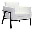 Zuo® Modern Homestead Lounge Chair, White/Black 1 thumbnail image