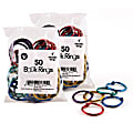 Hygloss Book Rings, 1", Assorted Metallic Colors, 50 Rings Per Pack, Set Of 2 Packs 1 thumbnail image