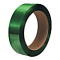 Office Depot® Brand Smooth Polyester Strapping, 1/2" x 2,900', Green, Pack Of 2 Rolls