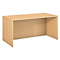 Bush Business Furniture 300 Series Desk, 60"W, Natural Maple, Premium Installation
