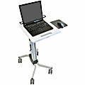 Ergotron Neo-Flex® Metal Laptop Cart Workstation, 47-8/10"H x 28-8/10"W, Gray