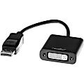 Rocstor DisplayPort to DVI Adapter - 7.90" DisplayPort/DVI Video Cable for Audio/Video Device - First End: 1 x 20-pin DisplayPort 1.1a Digital Audio/Video - Male - Second End: 1 x 29-pin DVI-D Digital Video - Female - Black