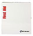 First Aid Only Smart Compliance 50-Person Food Service First Aid Cabinet Without Medications, 14-1/4"H x 13-3/4"W x 13-3/4"D, White 1 thumbnail image