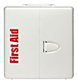First Aid Only SmartCompliance 50-Person Plastic Food Service First Aid Cabinet With Medications, 2-1/2"H x 11"W x 17"D, White
