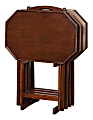 Powell Holly 5-Piece Tray Table Set, Espresso 1 thumbnail image