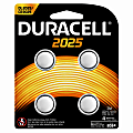 Duracell 2025 3V Lithium Coin Batteries, Pack of 4