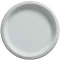 Amscan Round Paper Plates, Silver, 6-3/4”, 50 Plates Per Pack, Case Of 4 Packs 1 thumbnail image