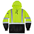 Ergodyne GloWear 8373 Class 3 Hi-Vis Pullover Hoodie, 3X, Black/Lime 1 thumbnail image