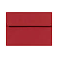 LUX Invitation Envelopes, #4 Bar (A1), Peel & Press Closure, Ruby Red, Pack Of 1,000