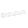 Kate and Laurel Strahm Decorative Shelf, 4-3/8”H x 36”W x 4-1/4”D, White