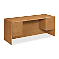HON® 10700 71"W Prestigious Kneespace Computer Desk Credenza, Harvest Cherry 1 thumbnail image