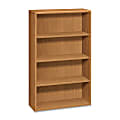 HON® 10700 Prestigious 57"H 4-Shelf Bookcase, Harvest Cherry