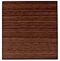 Anji Mountain Roll-Up Chair Mat, Rectangular, 52" x 48", Walnut 1 thumbnail image
