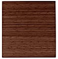 Anji Mountain Roll-Up Chair Mat, Rectangular, 52" x 48", Walnut